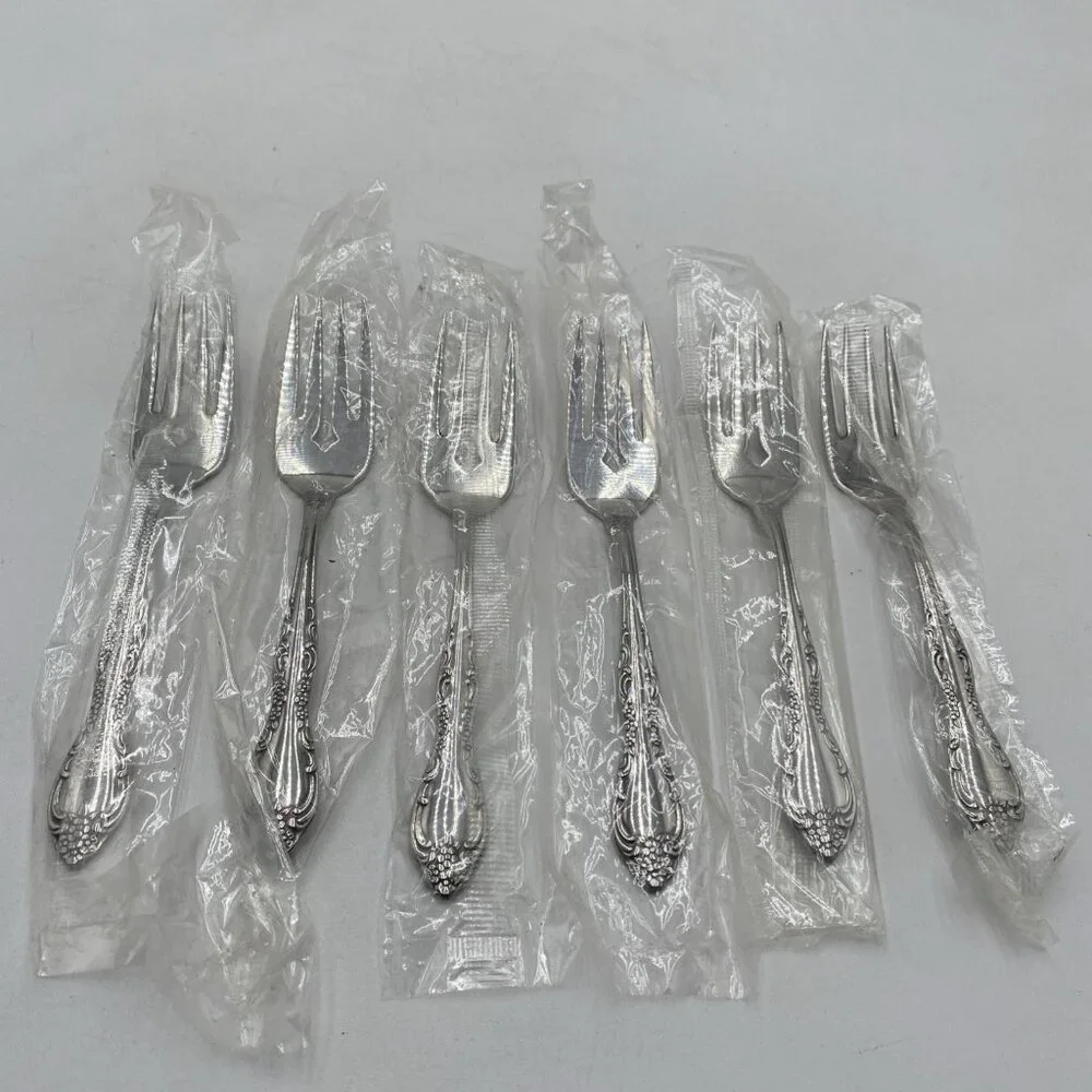 Oneida Stainless Steel Flatware Bourbon 6 Forks 6